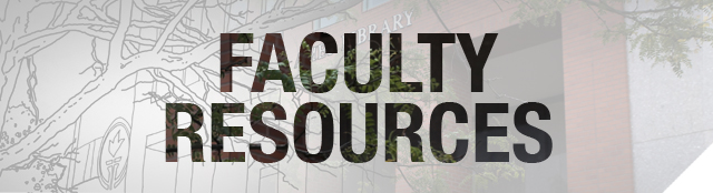 Faculty Resources banner