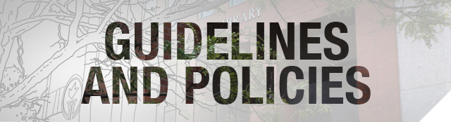 Guidelines and Policies banner