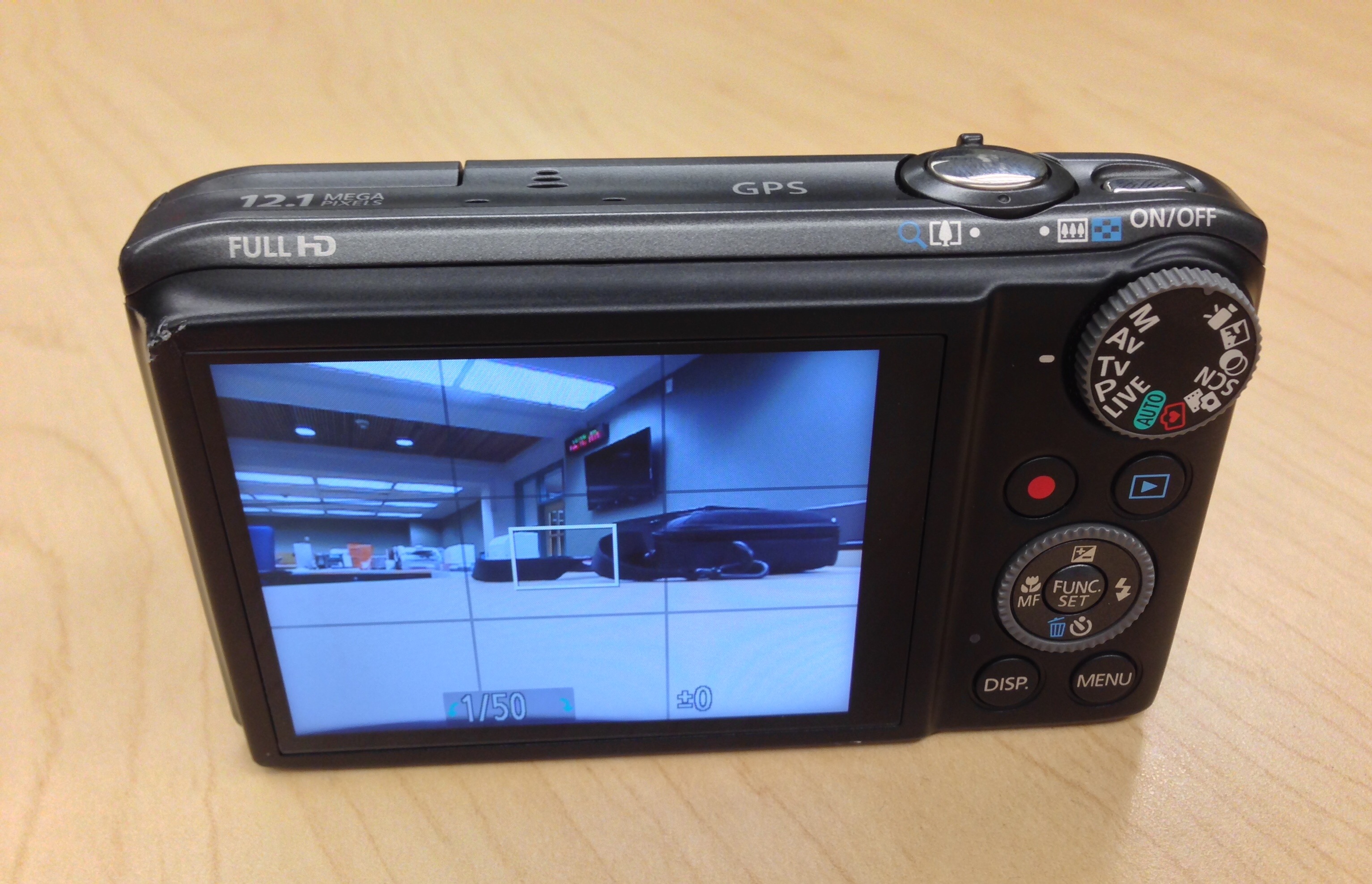 Screen View of Canon PowerShot Camera