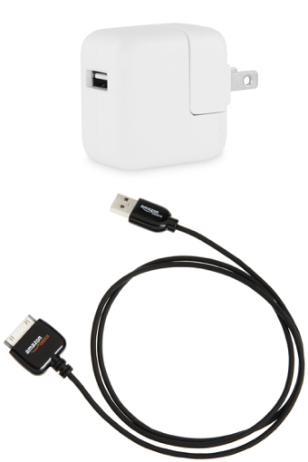 30-pin USB cable and power adapter