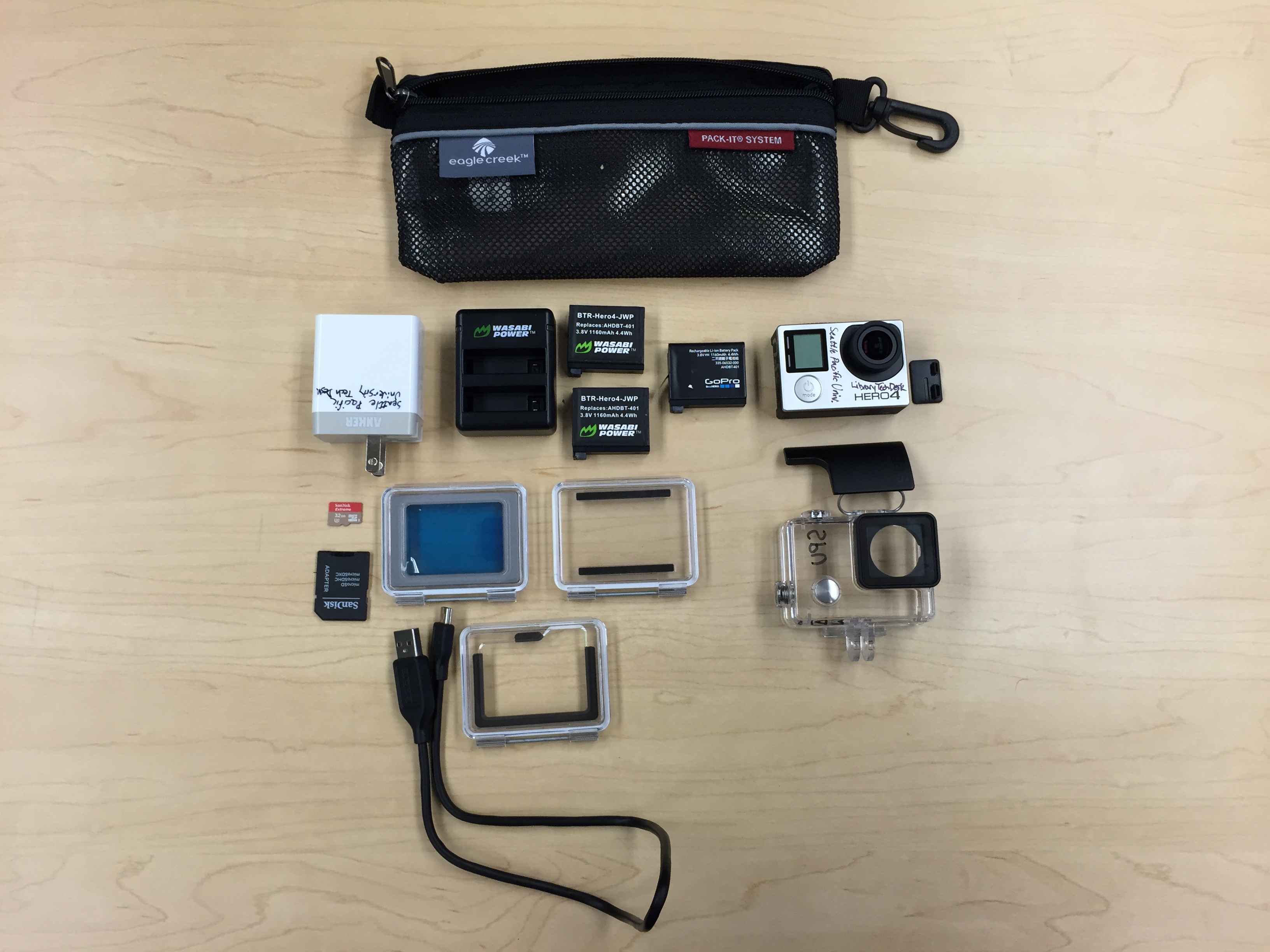 12 GoPro Camera Accessories plus bag
