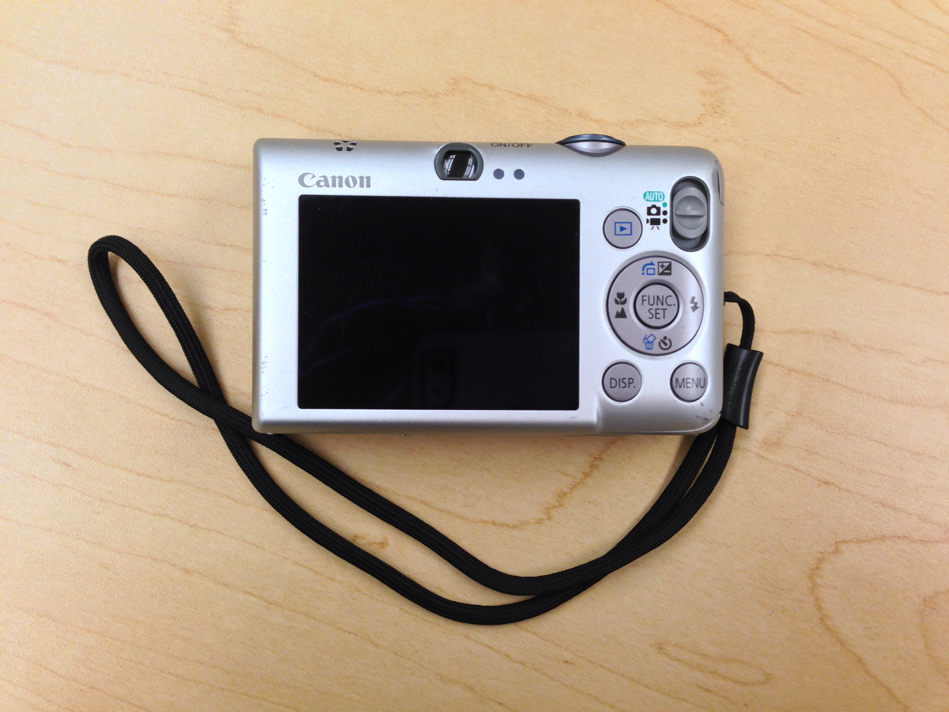 Screen View of the Canon Powershot Camera