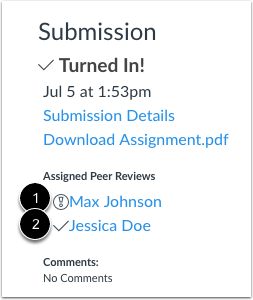 peer review from assignment