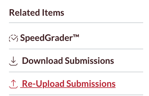 Re-upload graded assignments feature 