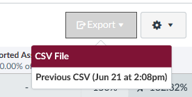 CSV file download option