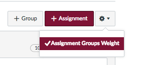 Add Assignment group weights 